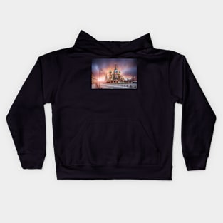 Saint Basil's Cathedral in Moscow, Russia Kids Hoodie